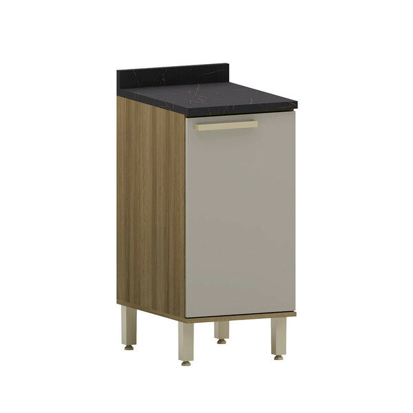 Balcão De Cozinha Com Tampo 40cm 1 Porta Isis Luciane Móveis