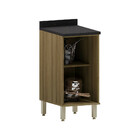 Balcão De Cozinha Com Tampo 40cm 1 Porta Isis Luciane Móveis