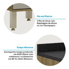 Balcão De Cozinha Com Tampo 40cm 1 Porta Isis Luciane Móveis