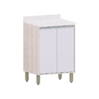 Balcão De Cozinha Com Tampo 60cm 2 Portas Art Luciane Móveis