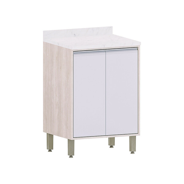 Balcão De Cozinha Com Tampo 60cm 2 Portas Art Luciane Móveis