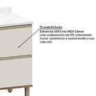 Balcão De Cozinha Com Tampo 70cm 1 Porta E 1 Gavetão Diana Lu