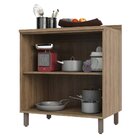 Balcão De Cozinha Com Tampo 80 Cm 2 Portas De Abrir 1 Pratele