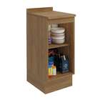 Balcão De Cozinha Com Tampo Botanic 1 Pt Fendi E Nogueira