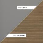 Balcão De Cozinha Com Tampo Campanele 2 Pt Castanho E Cinza