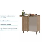 Balcão De Cozinha Com Tampo Canto Reto 95 Cm 1 Porta De Abrir