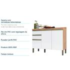 Balcão De Cozinha Com Tampo Chardonnay 3 Pt 2 Gv Castanho E B