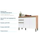 Balcão De Cozinha Com Tampo Chardonnay 3 Pt 2 Gv Castanho E B