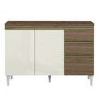 Balcão De Cozinha Com Tampo Clara 3 Pt 2 Gv Ambar E Off White