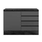 Balcão De Cozinha Com Tampo Edna 1 Pt 4 Gv Grafite