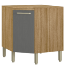 Balcão De Cozinha Com Tampo Halifax Freijó Gris