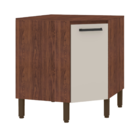 Balcão De Cozinha Com Tampo Halifax Nogueira Off White