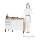 Balcão De Cozinha Com Tampo Napoli Prime 3 Pt 2 Gv Castanho E