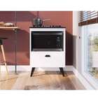 Balcão De Cozinha Com Tampo Para Cooktop Bogotá 1 Pt Branco