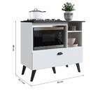 Balcão De Cozinha Com Tampo Para Cooktop Medelín 1 Pt Branco