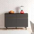 Balcão De Cozinha Com Tampo Porto 2 Pt 2 Gv Carvalho E Grafite