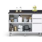 Balcão De Cozinha Com Tampo Top Class 2 Pt 3 Gv Branco