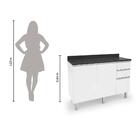 Balcão De Cozinha Com Tampo Top Class 2 Pt 3 Gv Branco