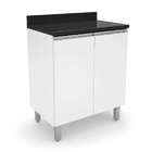 Balcão De Cozinha Com Tampo Top Class 2 Pt Branco