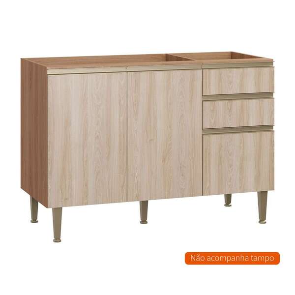 Balcão De Cozinha Cook 3 Pt 2 Gv Madeira E Aveiro