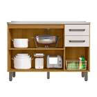 Balcão De Cozinha Criare 3 Pt 2 Gv Freijó E Off White