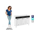 Balcão De Cozinha De Aço Triplo Sem Tampo Para Pia 120cm Clar