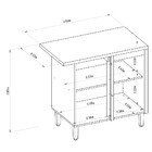 Balcão De Cozinha De Canto Allure 1 Porta 100% Mdf Jequitibá/