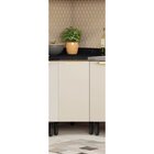 Balcão De Cozinha De Canto Angular 1 Porta Em Mdf Com Tampo P