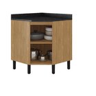 Balcão De Cozinha De Canto Angular 1 Porta Em Mdf Com Tampo P