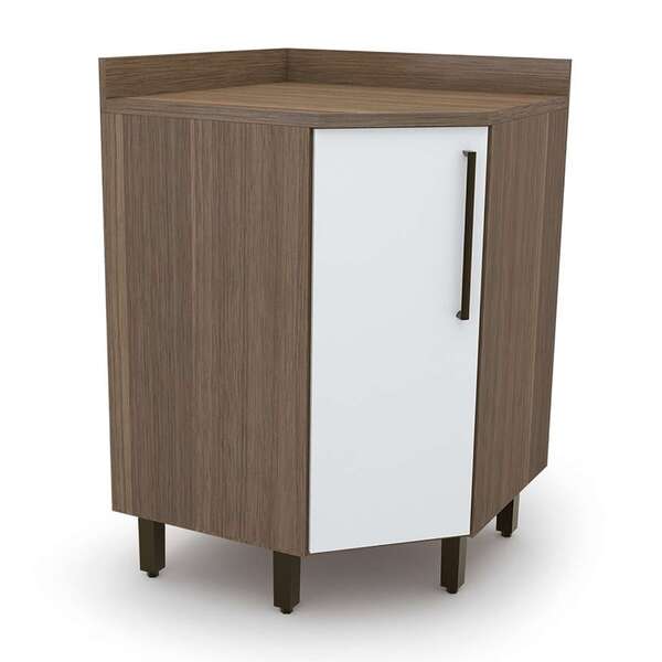 Balcão De Cozinha De Canto Com Tampo Evolution 1 Pt Tannat E