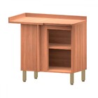 Balcão De Cozinha De Canto Macadamia 1 Porta Freijó/grafite -