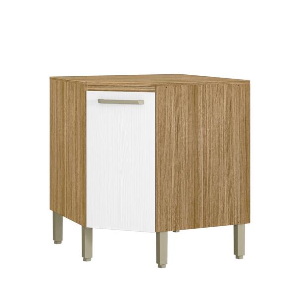 Balcão De Cozinha De Canto Oblíquo Com Tampo Amestita Kits Pa