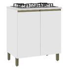 Balcão De Cozinha Dinamarca 80cm 2 Portas Com Tampo Mdp - Ind