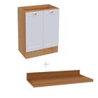 Balcão De Cozinha Ditália Denver Com Tampo Rv/br Cd-1012