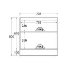 Balcão De Cozinha Ditália Denver Com Tampo Rv/br Cd-1012