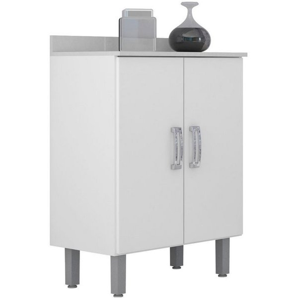 Balcão de Cozinha Duplo 2 Portas - Branco