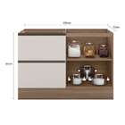 Balcão De Cozinha Edna 1 Pt 3 Gv Carvalho E Off White