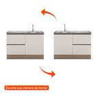 Balcão De Cozinha Edna 1 Pt 3 Gv Carvalho E Off White