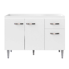 Balcão De Cozinha Elsa Para Pia De 120cm Branco - Montanaris