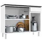 Balcão De Cozinha Em Aço Triplo 3 Portas 1 Gaveta 105cm Telas