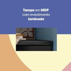 Balcão De Cozinha Em Aço Triplo Com Tampo Topázio  Branco/pre