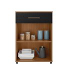 Balcão De Cozinha Favorita Cinamomo / Preto Catedral