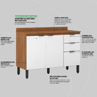 Balcão De Cozinha Firenze Com Tampo 3 Pt 2 Gv Amendola E Bran