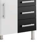 Balcão De Cozinha Flex 2 Pt 3 Gv Branco E Preto