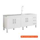 Balcão De Cozinha Flex 4 Pt 3 Gv Branco