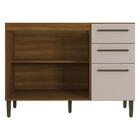 Balcão De Cozinha Gabinete Pia 120cm 2 Portas E 3 Gavetas Tor