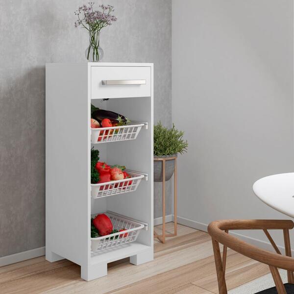 Balcao De Cozinha Gana Branco Casa Mobilia