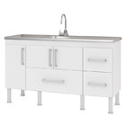 Balcão De Cozinha Gavetão 1,5 3 Portas E 3 Gavetas Bari – Mgm