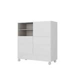 Balcão De Cozinha Helena 1 Porta 4 Gavetas Branco - Moville