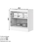 Balcão de Cozinha Henn Americana 80 cm sem Tampo 2 Portas